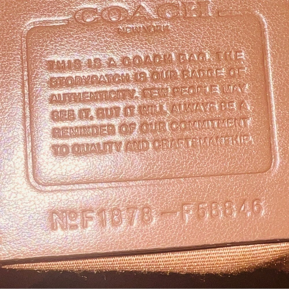 Coach Brown Leather Tote Bag - Picture 9 of 9